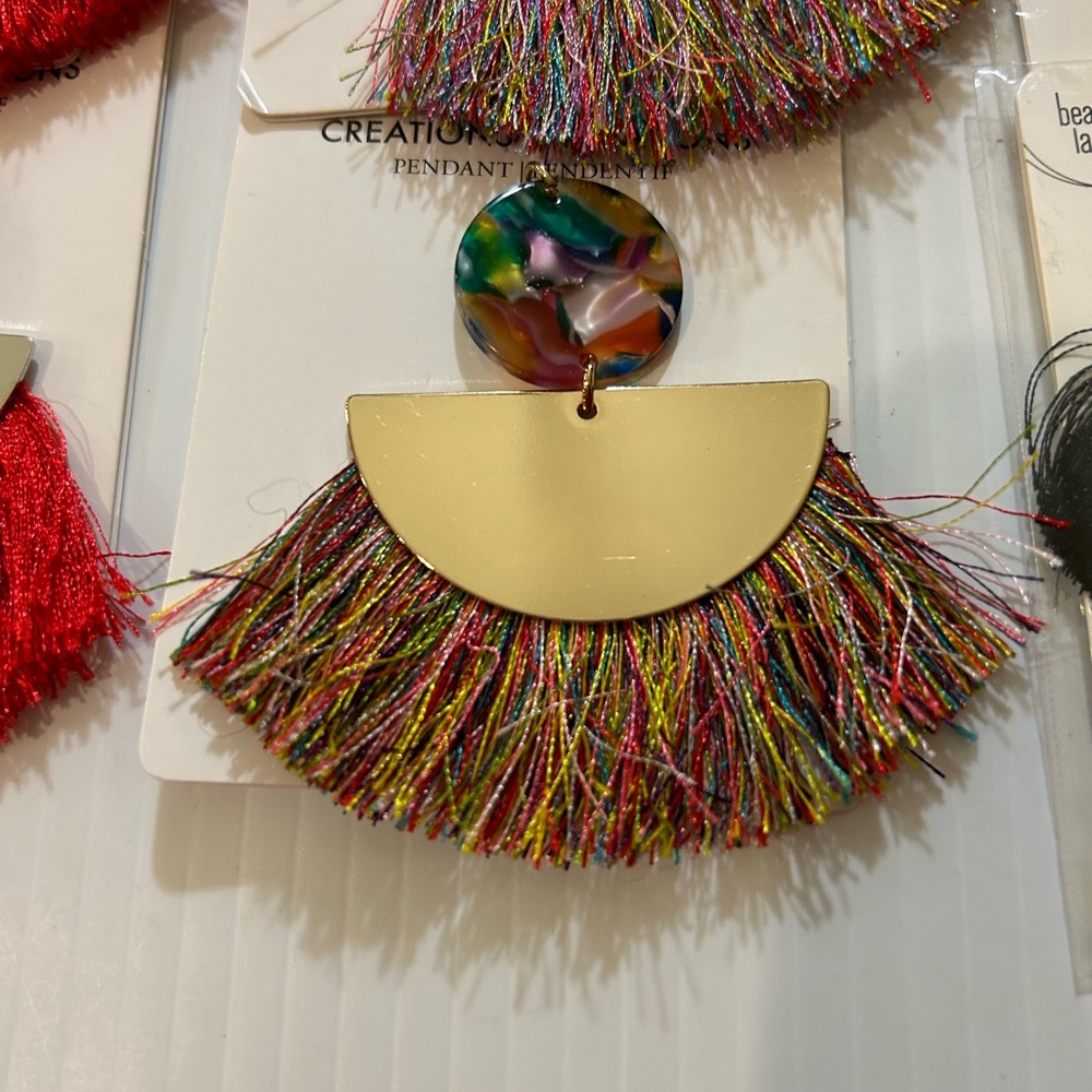 Tassel, pendant, crafting supplies, jewelry, earrings